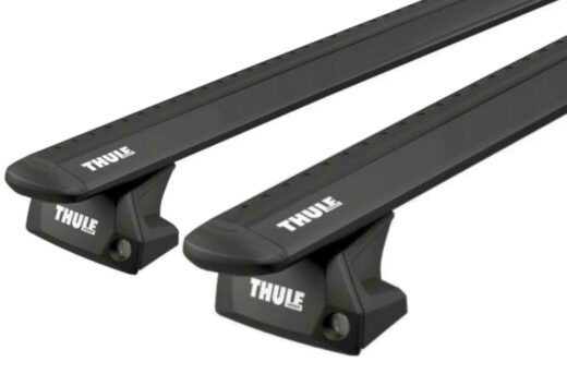 Kompletny bagażnik bazowy THULE Evo Flush Rail z belkami aluminiowymi WingBar Evo kolor czarny (7106+711X20+6XXX) reling zintegrowany