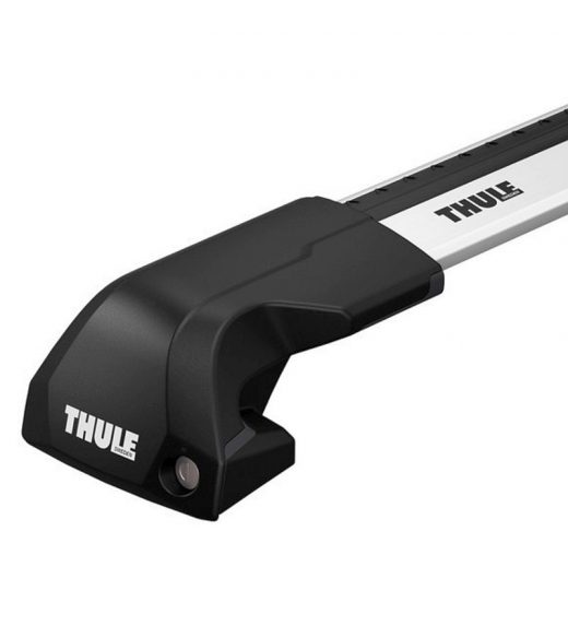 Kompletny bagażnik bazowy THULE Edge Flush Rail z belkami aluminiowymi WingBar Edge kolor srebrny (7206+721X00+6XXX) reling zintegrowany