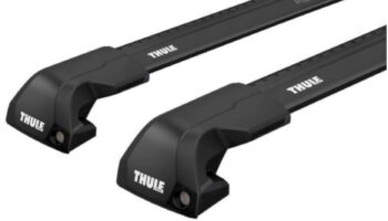 Kompletny bagażnik bazowy THULE Edge Flush Rail z belkami aluminiowymi WingBar Edge kolor czarny (7206+721X20+6XXX) reling zintegrowany