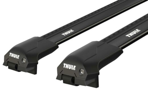 Kompletny bagażnik bazowy THULE Edge z belkami aluminiowymi WingBar Edge kolor czarny (720400+721320) na relingi